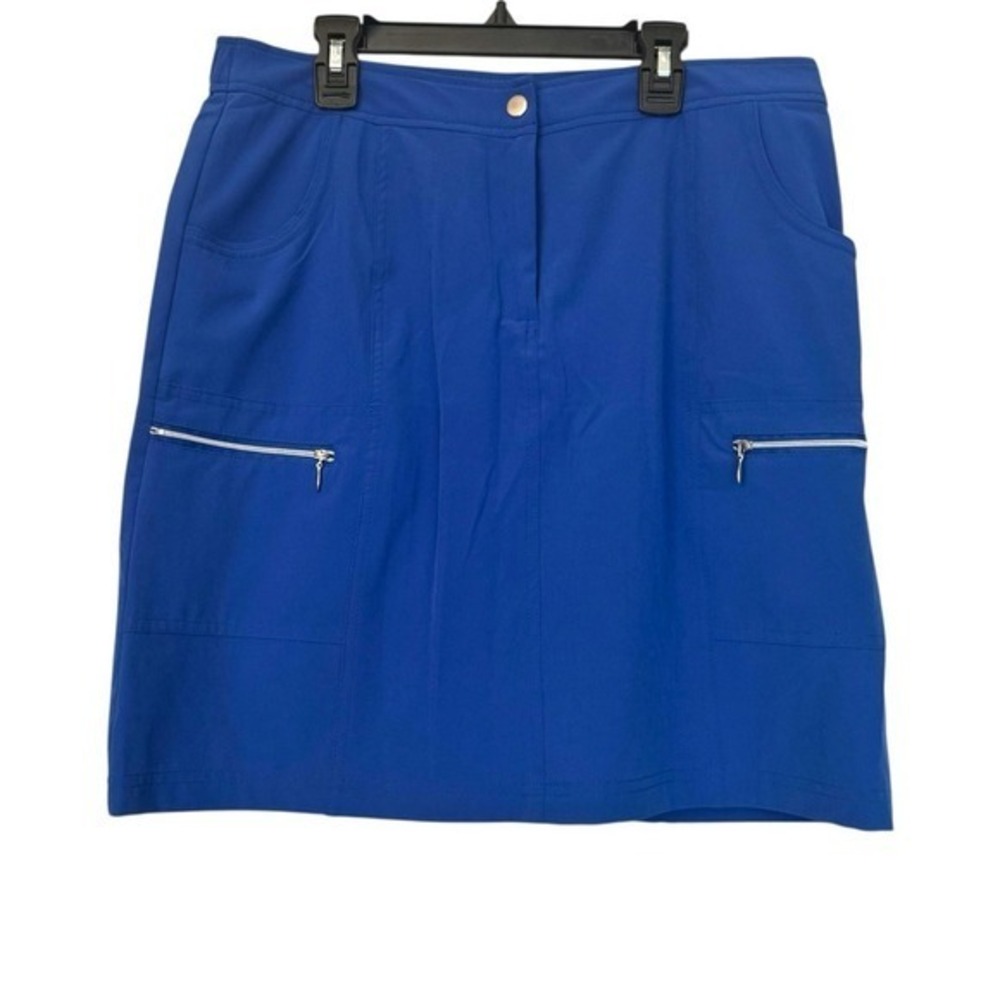 Zenergy by Chico's Golf Skirt w/‎ Zipper Detail Blue